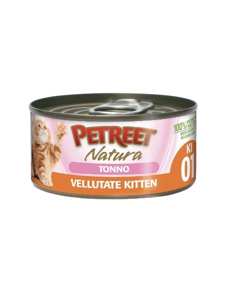 Petreet Natura Kitten Le Vellutate Tonno gr 60. Cibo Umido Per Gattini