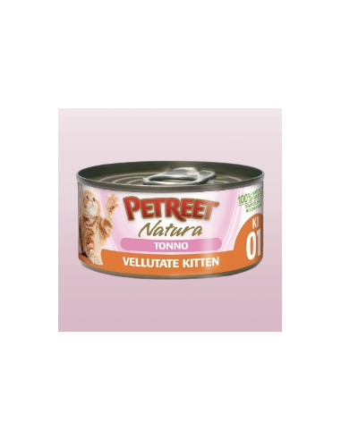 Petreet Natura Kitten Le Vellutate Tonno gr 60. Cibo Umido Per Gattini