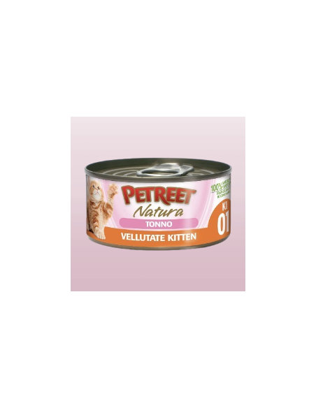 Petreet Natura Kitten Le Vellutate Tonno gr 60. Cibo Umido Per Gattini