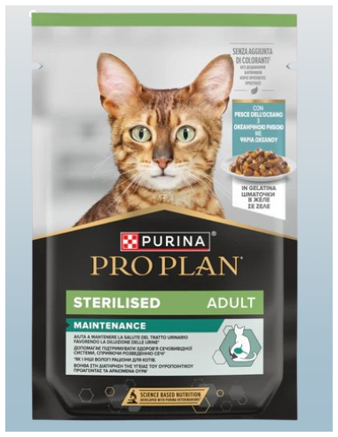 Pro Plan Gatto Busta Nutri Savour Pesce oceanico Gr 85. Cibo Umido per gatti
