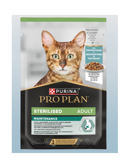 Pro Plan Gatto Busta Nutri Savour Pesce oceanico Gr 85. Cibo Umido per gatti