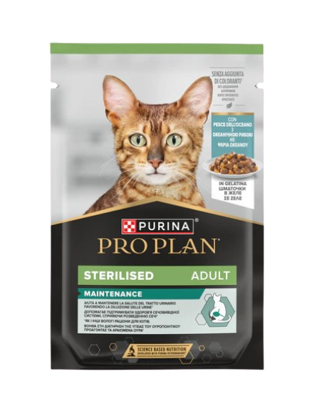 Pro Plan Gatto Busta Nutri Savour Pesce oceanico Gr 85. Cibo Umido per gatti