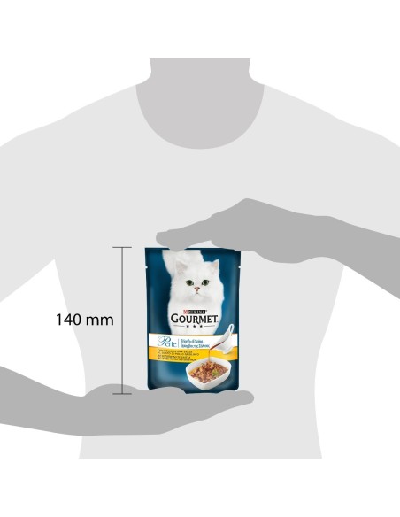 Gourmet Perle  pollo grigliato Trionfo in Salsa 85 GR. Cibo Umido per gatti