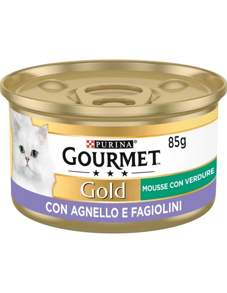 Gourmet Gold Agnello e Fagiolini gr 85. Mangime Per Gatti