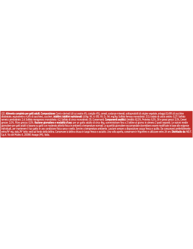 Gourmet Fettine Anatra Coniglio gr 195. Mangime Per Gatti.