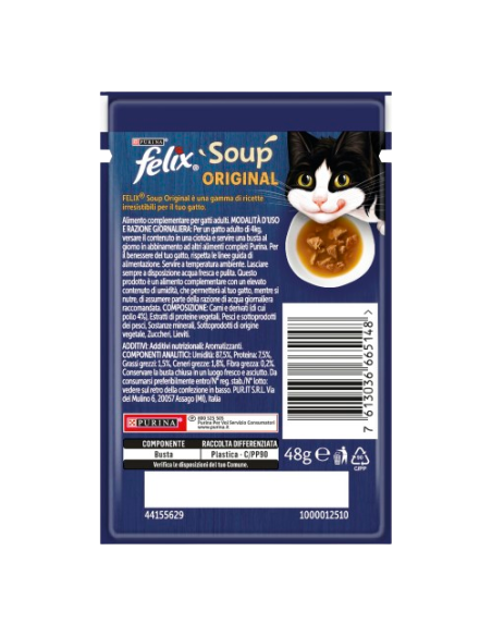 Felix Soup Pollo gr 48. Mangime Per Gatti