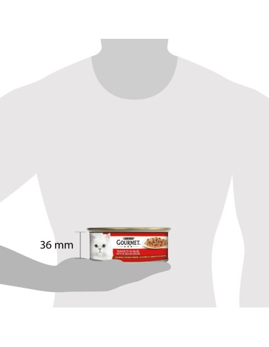 Gourmet Trancetti Geleè Anatra Tacchino e Verdure gr 195. Cibo Umido Per gatti