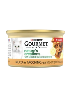 GOURMET NATURE'S CREATIONS TACCHINO SPINACI E PASTINACA GR.85 2