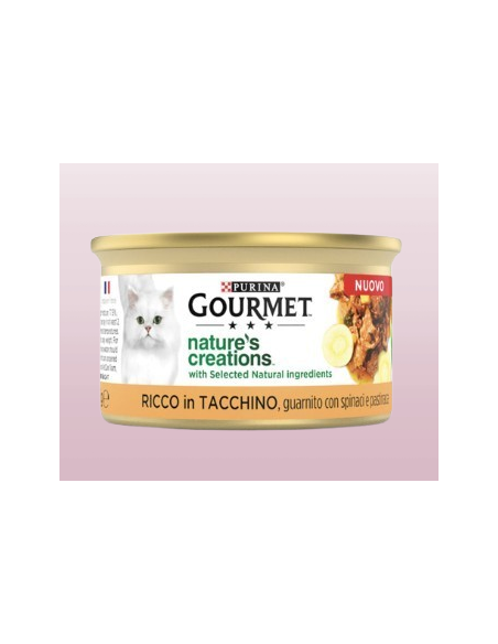 Gourmet Nature's Creations Tacchino e Pastinaca gr 85.Mangime Per Gatti