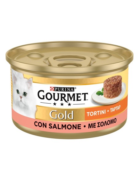 Gourmet Gold Tortino Salmone gr 85. Alimento Per Gatti