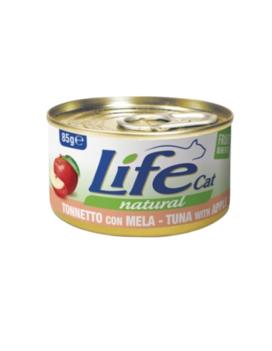 Life Cat Tonnetto Con Mela gr 85. Cibo Umido per Gatti