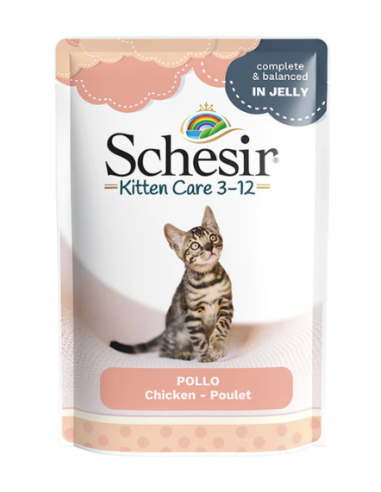 Schesir Cat Busta Kitten Filetti Di Pollo In Jelly Gr 85. Alimento Per Gatti
