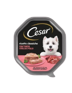 Cesar con Tenero Vitello e pollo gr 150 . Alimento  Per Cani 2