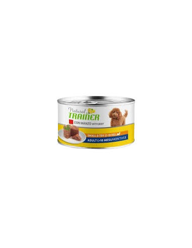 Trainer Dog natural Small and Toy Manzo gr 150. Cibo Umido per cani .