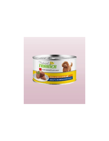 Trainer Dog natural Small and Toy Manzo gr 150. Cibo Umido per cani .