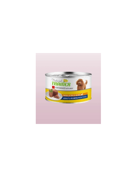 Trainer Dog natural Small and Toy Manzo gr 150. Cibo Umido per cani .