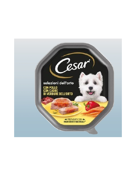 Cesar Pollo Con Cuore Di Verdure Gr. 150 Alimento Per Cani