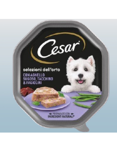 Cesar Selezioni Dell'Orto Agnello Sugoso Tacchino Fagiolini gr.150. Alimento  Per Cani 2