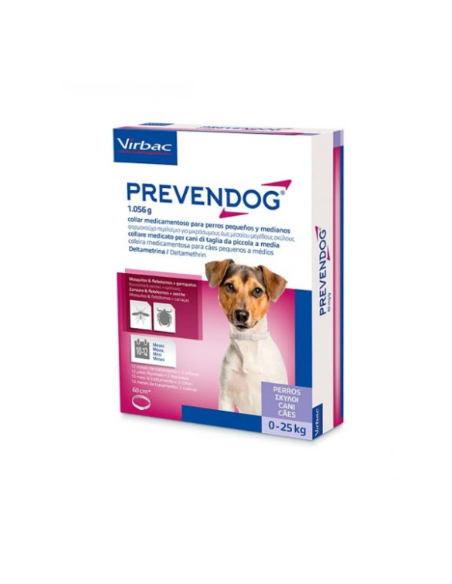 Prevendog 60 cm x1 collare 0-5 kg . Antiparassitario Per Cani