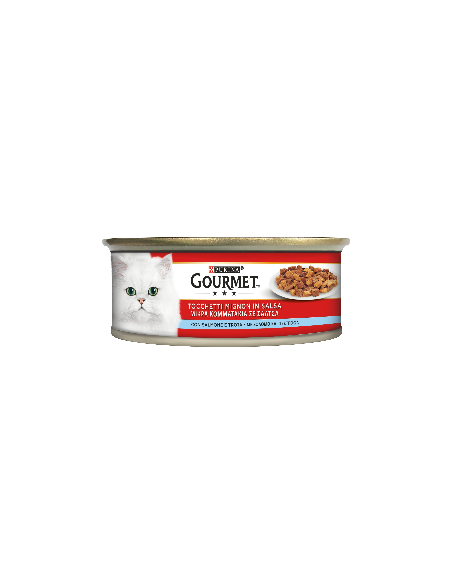 Gourmet Tocchetti Salmone e Trota gr 195. Cibo Umido Per gatti