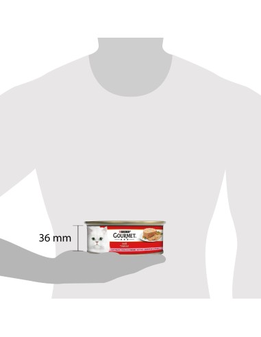 ourmet Fegato Vitello e Verdure gr 195. Cibo Umido per gatti