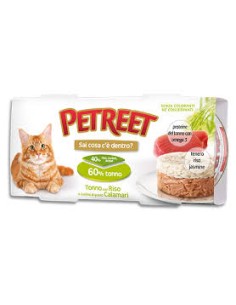 PETREET TONNO/RISO/CALAMARI GR. 170 2