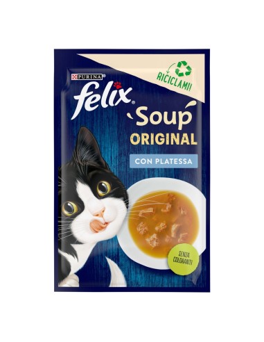 Felix Soup Platessa gr 48. Mangime Per Gatti