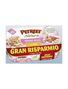 Petreet Natura Tonno Rosa Con Patate Multipack 5+1. Mangime Umido Per Gatti 2
