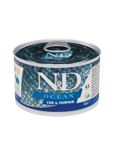 Natural and Delicious Ocean Merluzzo e Zucca gr 140. Cibo Umido per cani