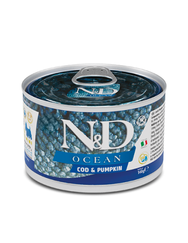 Natural and Delicious Ocean Merluzzo e Zucca gr 140. Cibo Umido per cani
