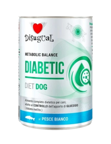 Disugual Diet Cane Diabetic Pesce gr 400. Diete . Cibo Umido per cani.