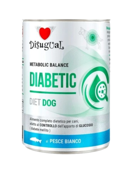 Disugual Diet Cane Diabetic Pesce gr 400. Diete . Cibo Umido per cani.