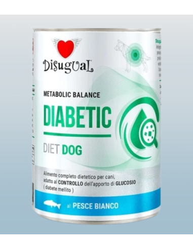 Disugual Diet Cane Diabetic Pesce gr 400. Diete . Cibo Umido per cani.