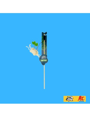 Canna Da pesca Naturale Con Granchio . Giochi per gatti