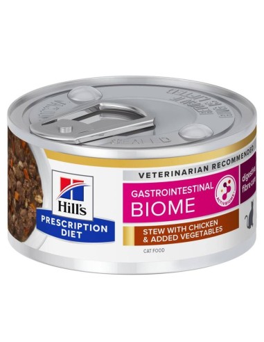 HILL'S FEL.GASTROINTESTINAL BIOME STRESS con verdure GR.82. Diete Cibo umido per gatti .