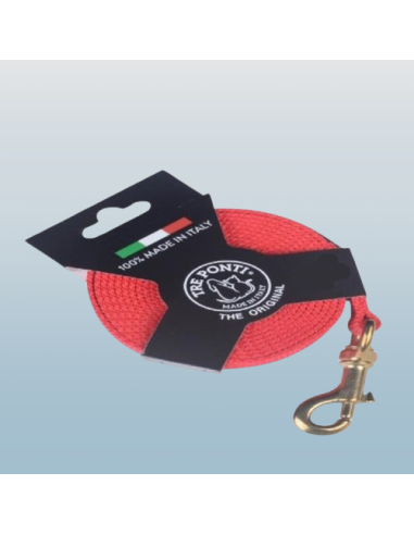 Lunghina 3 metri. Rossa . Guinzagli e collari per cani.