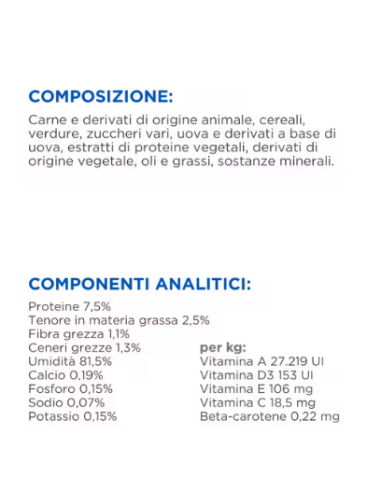 Hill's Busta Sterilizzato Pollo gr 85. Cibo Umido per gatti.