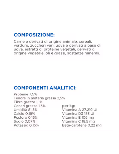 Hill's Busta Sterilizzato Pollo gr 85. Cibo Umido per gatti.