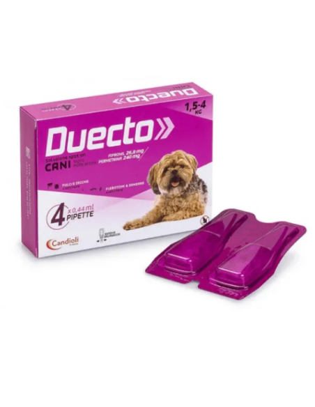 Duecto Spot On per cani 1,5 -4 kg  Pipette . Antiparassitari per cani