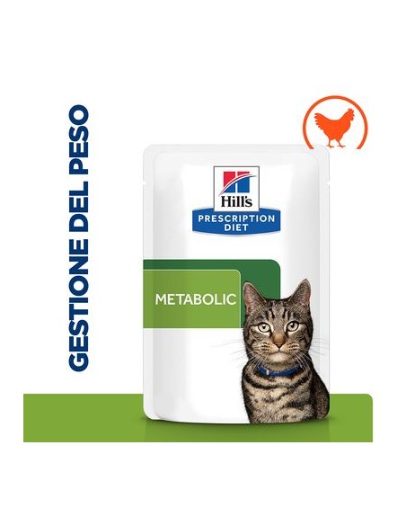 Hill's Feline Metabolic Busta gr 85. Diete. Cibo Umido per gatti