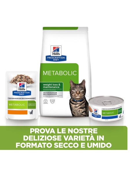 Hill's Feline Metabolic Busta gr 85. Diete. Cibo Umido per gatti