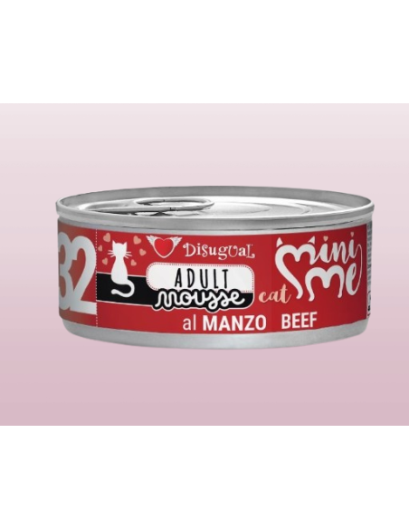 Mini Me 32 Adult Mousse al Manzo gr 85. Cibo Umido per Gatti