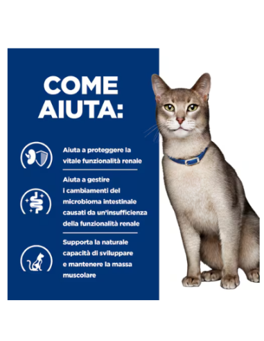 Hill's Feline Croccantini K/D Tonno kg 1,5. Diete Cibo Secco per gatti