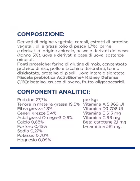 Hill's Feline Croccantini K/D Tonno kg 1,5. Diete Cibo Secco per gatti