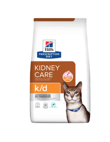 Hill's Feline Croccantini K/D Tonno kg 1,5. Diete Cibo Secco per gatti