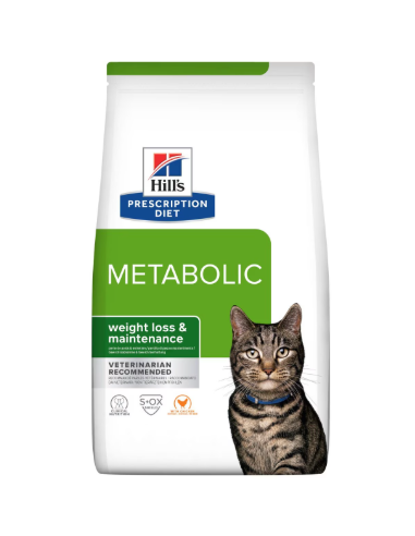 Hill's Feline Metabolic gr 250.Diete Cibo Secco Per Gatti