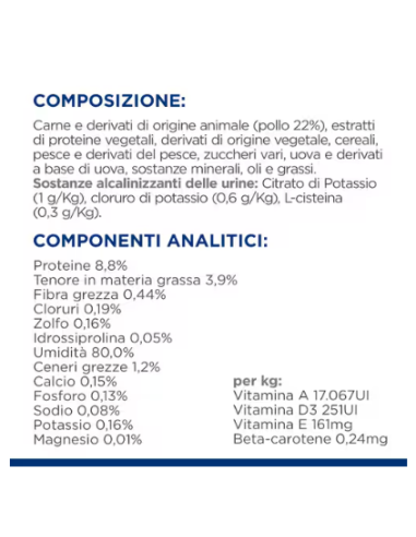 Hill's Feline C/d Busta Pollo Gr 85. Diete Cibo Umido per gatti