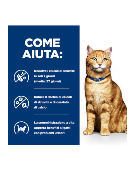 Hill's Feline Croccantini c/D kg 1,5. Diete . Cibo Secco per gatti.