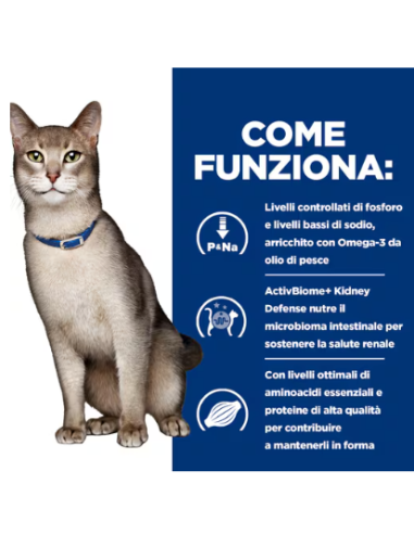 Hill's Feline k/d Salmone Buste gr 85. Diete. Cibo Umido Per Gatti
