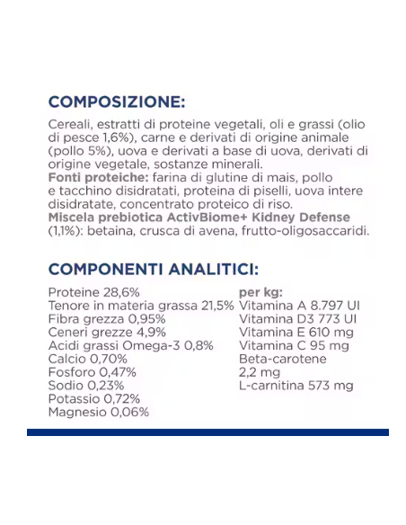 Hill's Feline  K/D GR.400. Diete . Cibo Secco per gatti